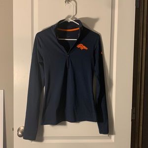 Nike Broncos Quarter Zip shirt